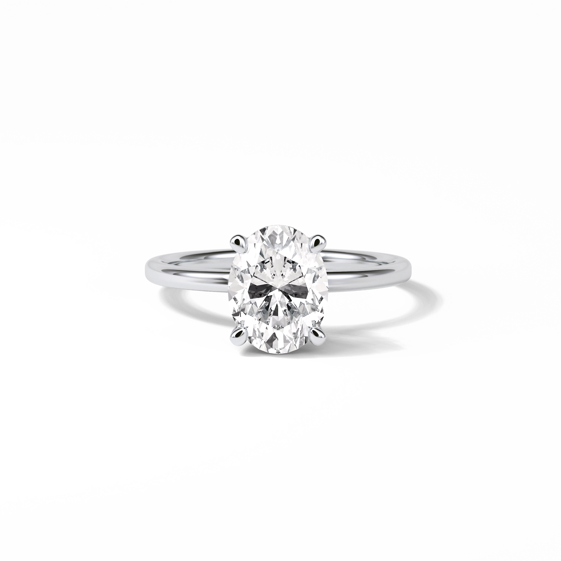Oval Solitaire Lab Grown Diamond Engagement Ring