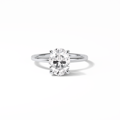 Oval Solitaire Lab Grown Diamond Engagement Ring