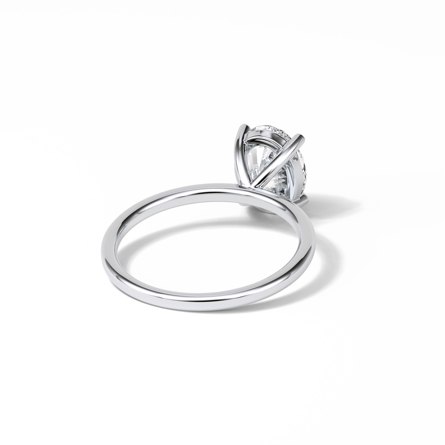 Oval Solitaire Lab Grown Diamond Engagement Ring