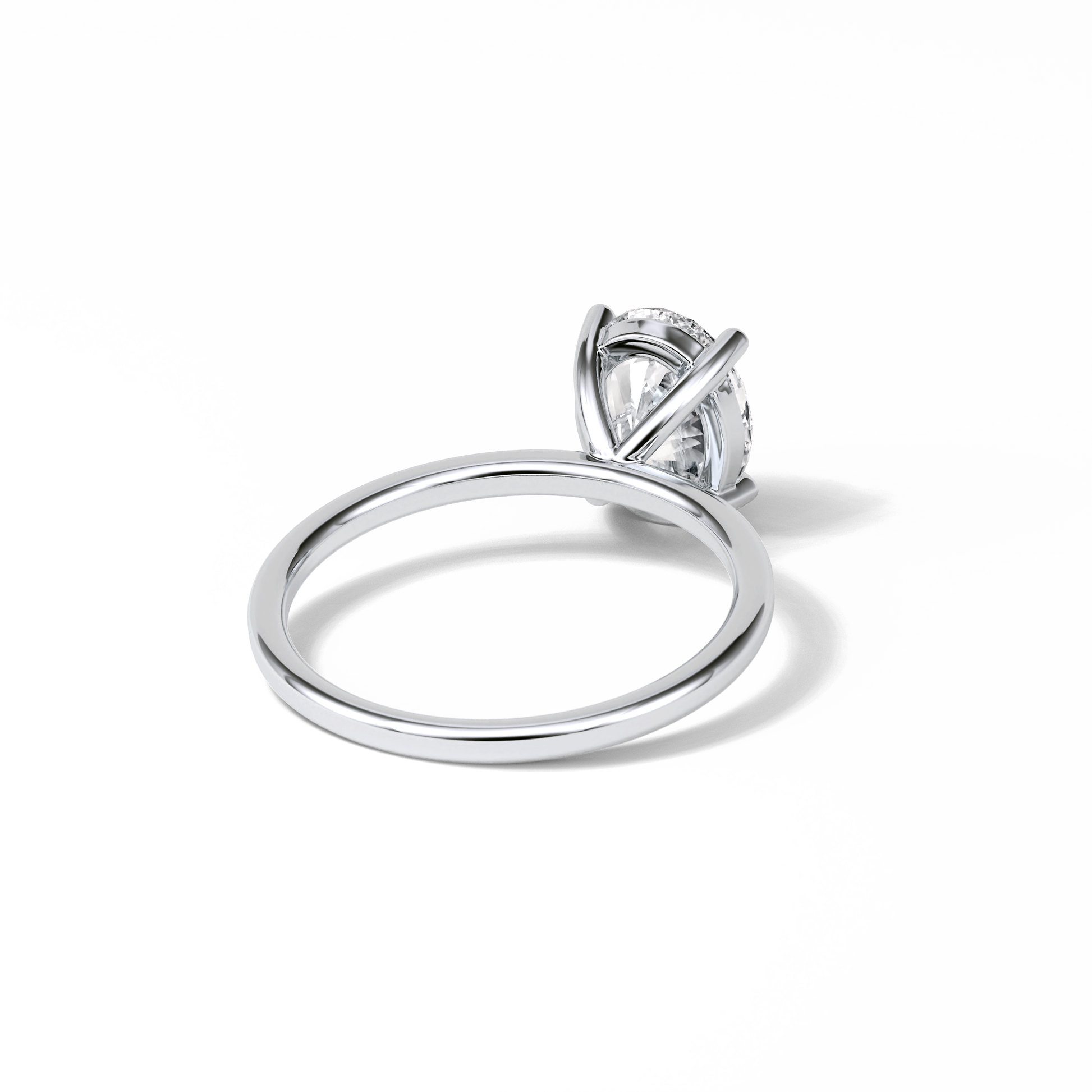 Oval Solitaire Lab Grown Diamond Engagement Ring