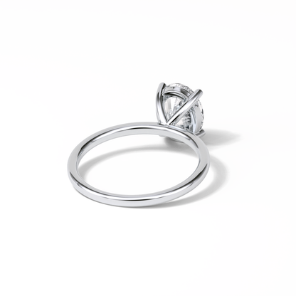 Oval Solitaire Lab Grown Diamond Engagement Ring