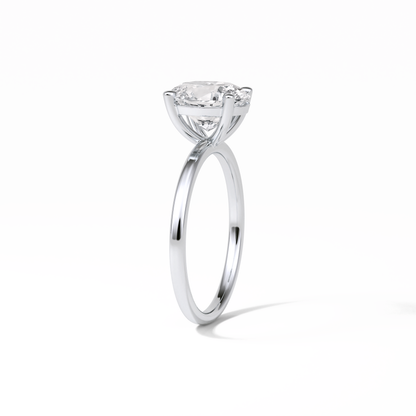 Oval Solitaire Lab Grown Diamond Engagement Ring