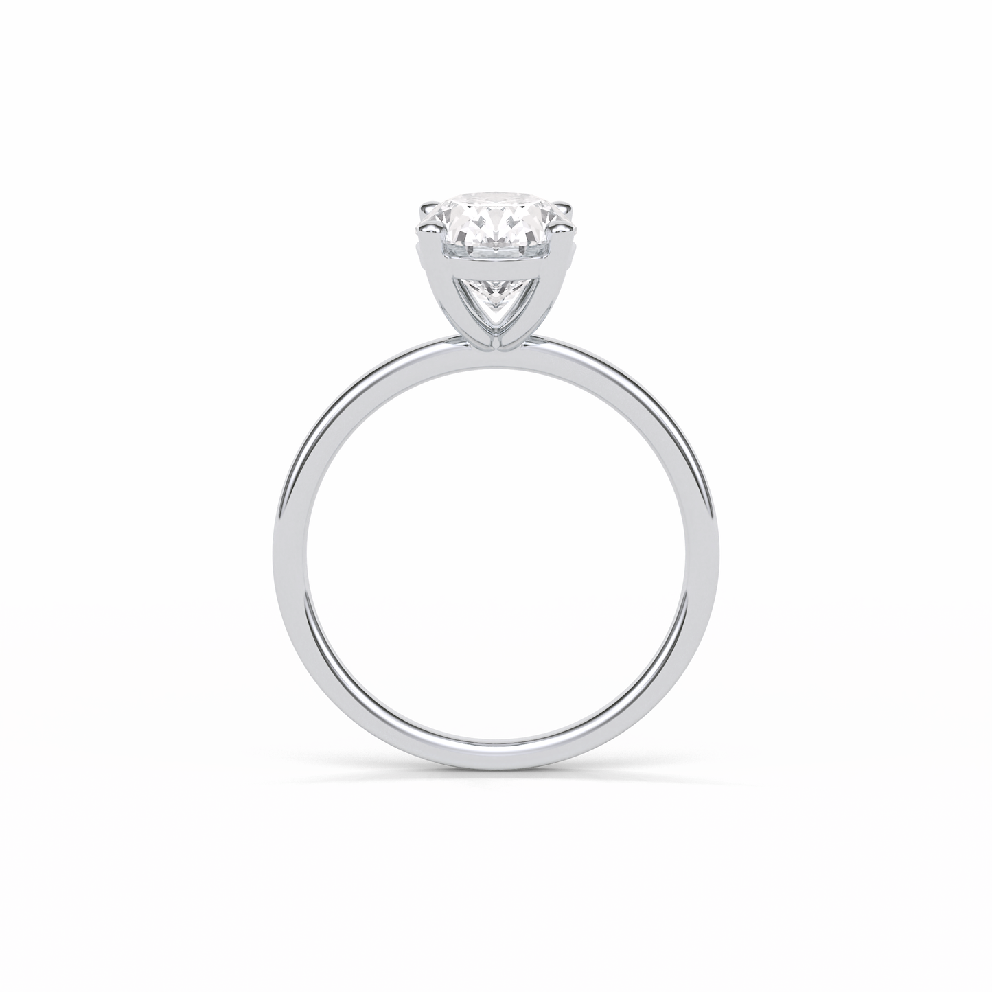 Oval Solitaire Lab Grown Diamond Engagement Ring