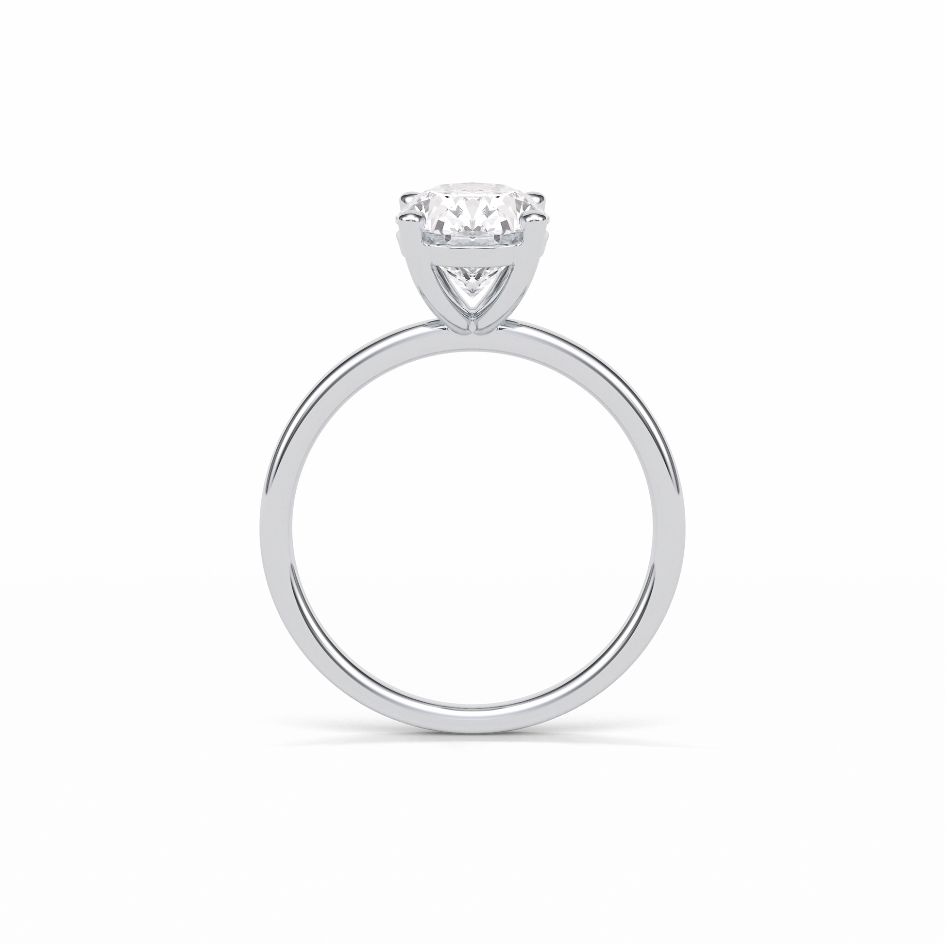 Oval Solitaire Lab Grown Diamond Engagement Ring