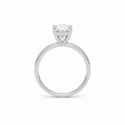 Oval Solitaire Lab Grown Diamond Engagement Ring