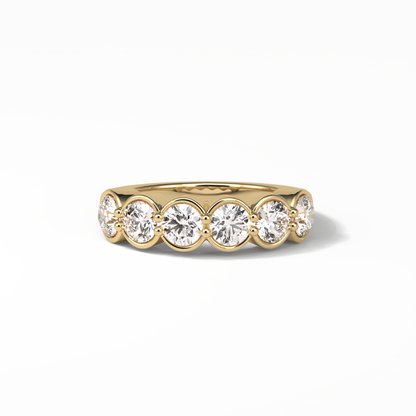 1.36 TCW Round Shaped Wedding Band 8