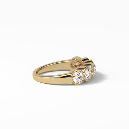 1.36 TCW Round Shaped Wedding Band 14
