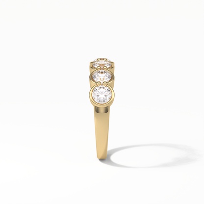 1.36 TCW Round Shaped Wedding Band 21