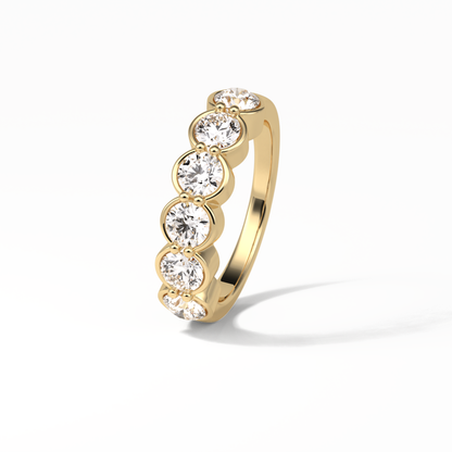 1.36 TCW Round Shaped Wedding Band 9