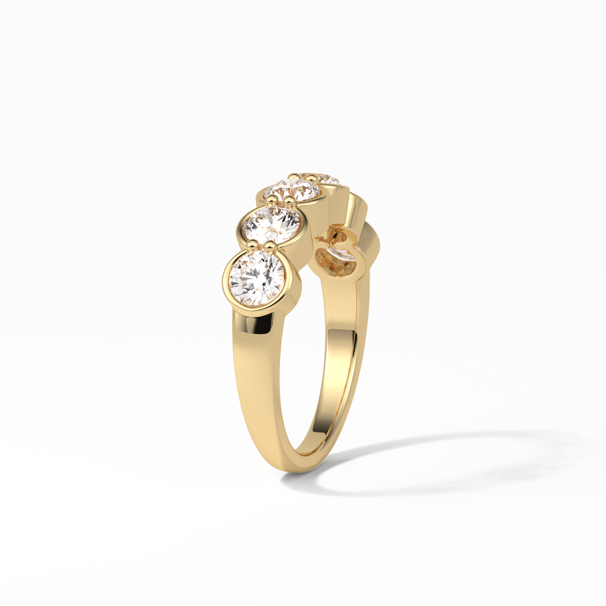 1.36 TCW Round Shaped Wedding Band 10