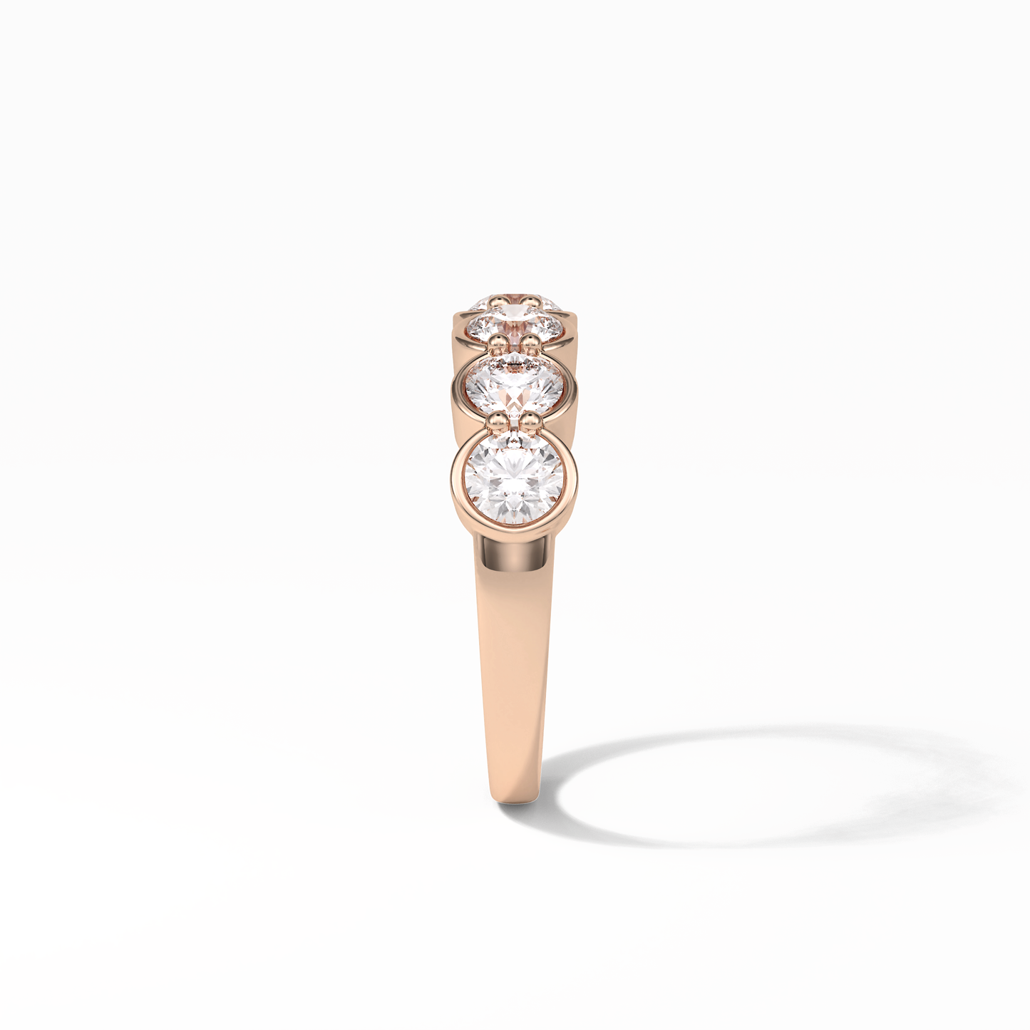 1.36 TCW Round Shaped Wedding Band 20