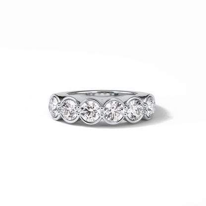1.36 TCW Round Shaped Wedding Band 1