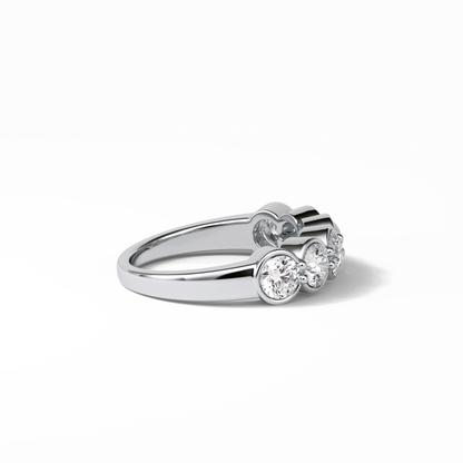 1.36 TCW Round Shaped Wedding Band 7
