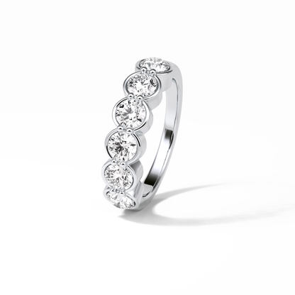 1.36 TCW Round Shaped Wedding Band 3