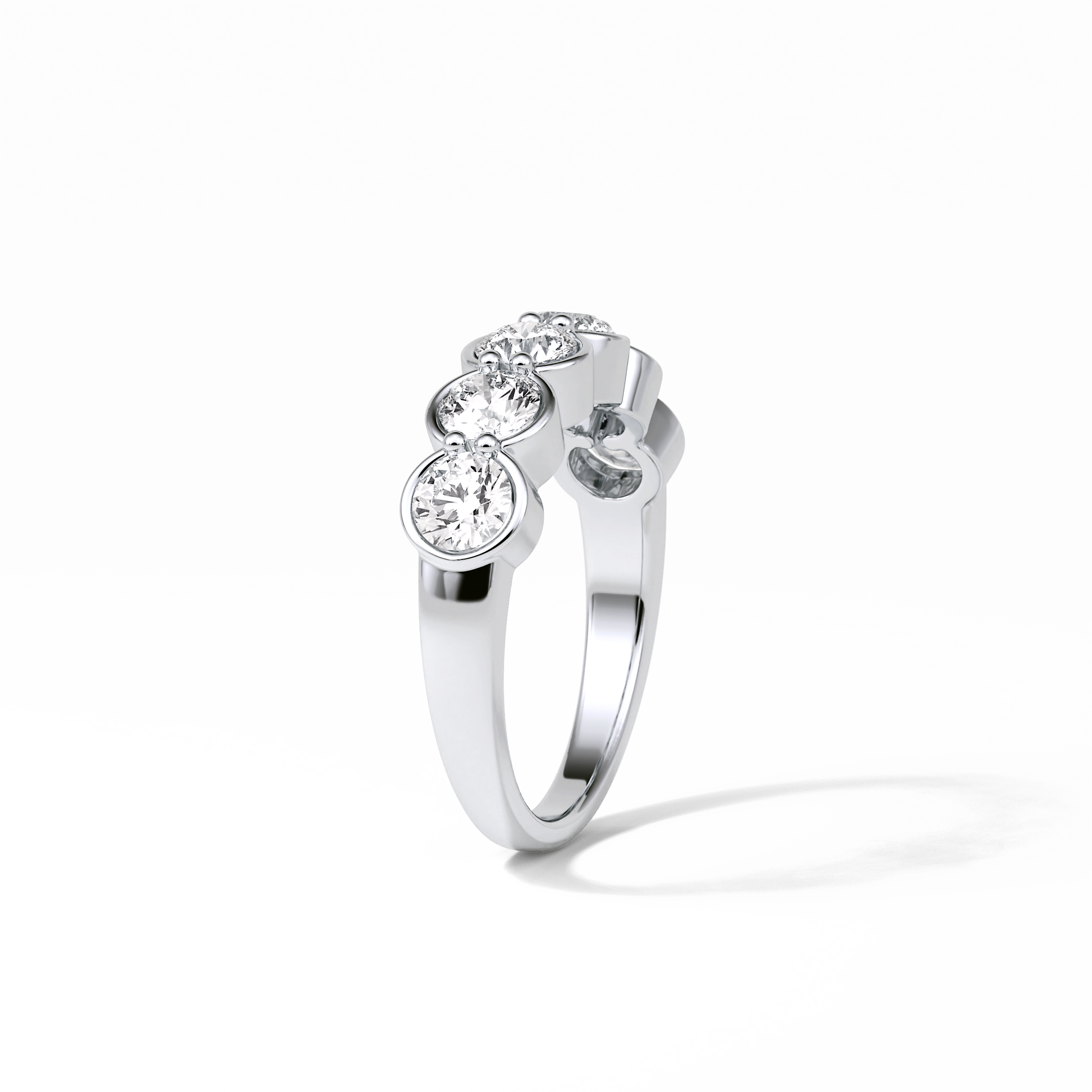 1.36 TCW Round Shaped Wedding Band 4