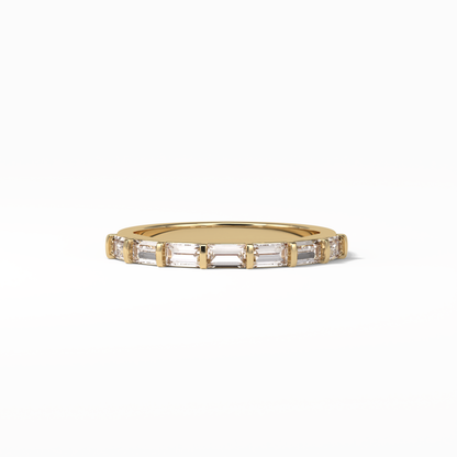 0.56 TCW Baguette Shaped Wedding Band 8