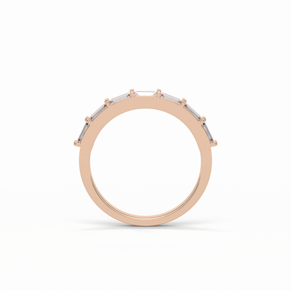 0.56 TCW Baguette Shaped Wedding Band 17