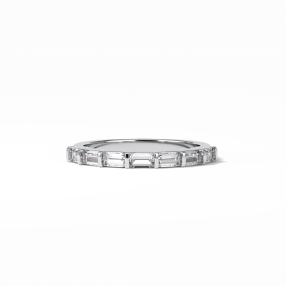 0.56 TCW Baguette Shaped Wedding Band 1