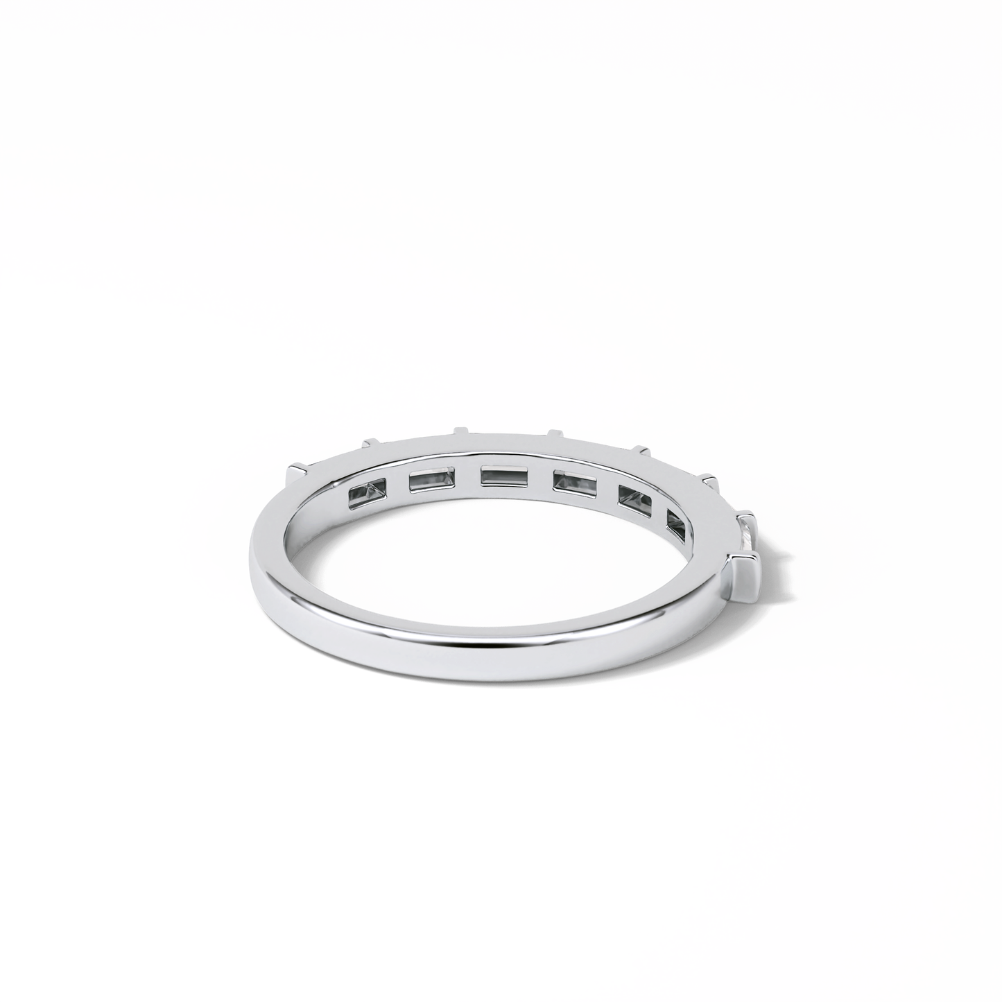 0.56 TCW Baguette Shaped Wedding Band 5