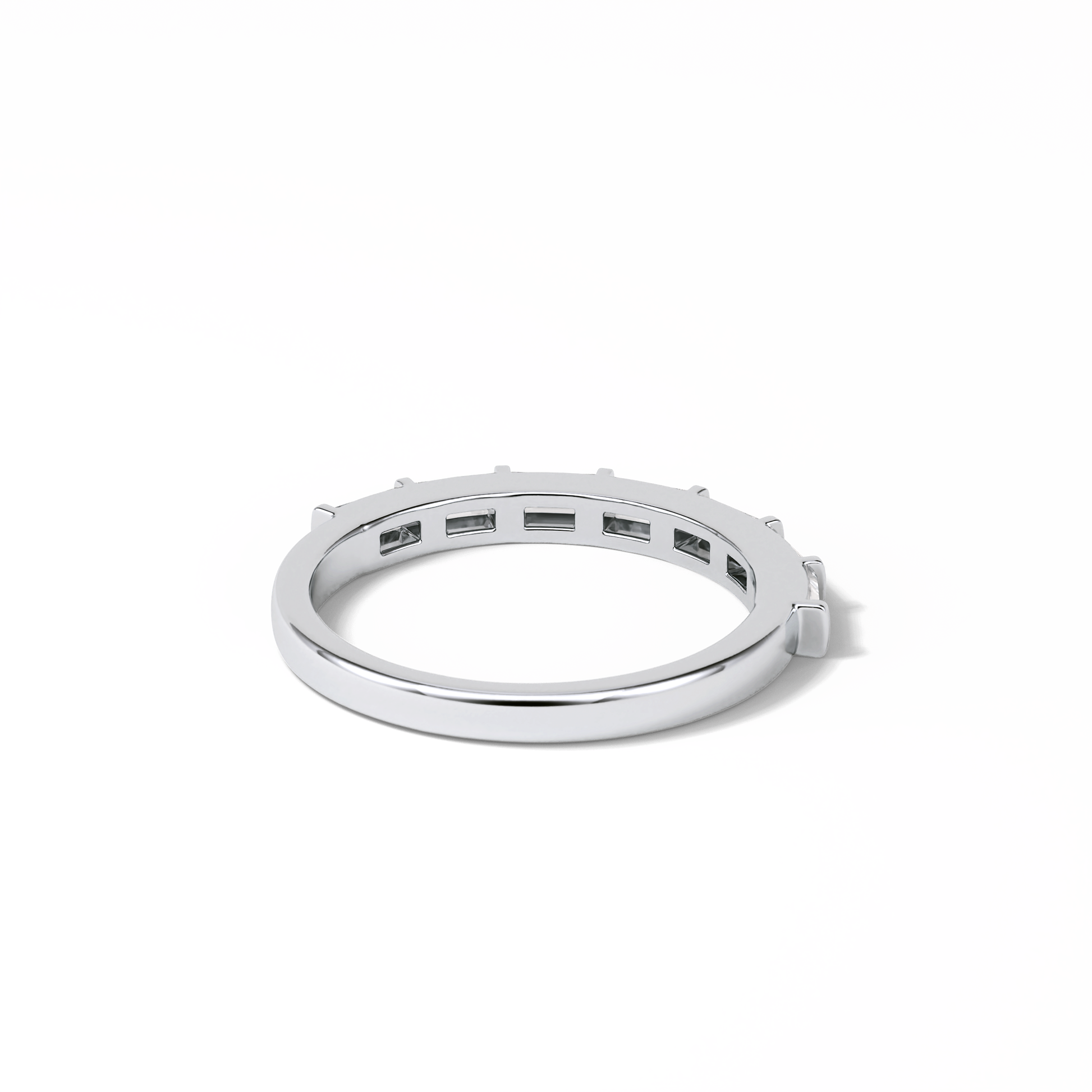 0.56 TCW Baguette Shaped Wedding Band 5