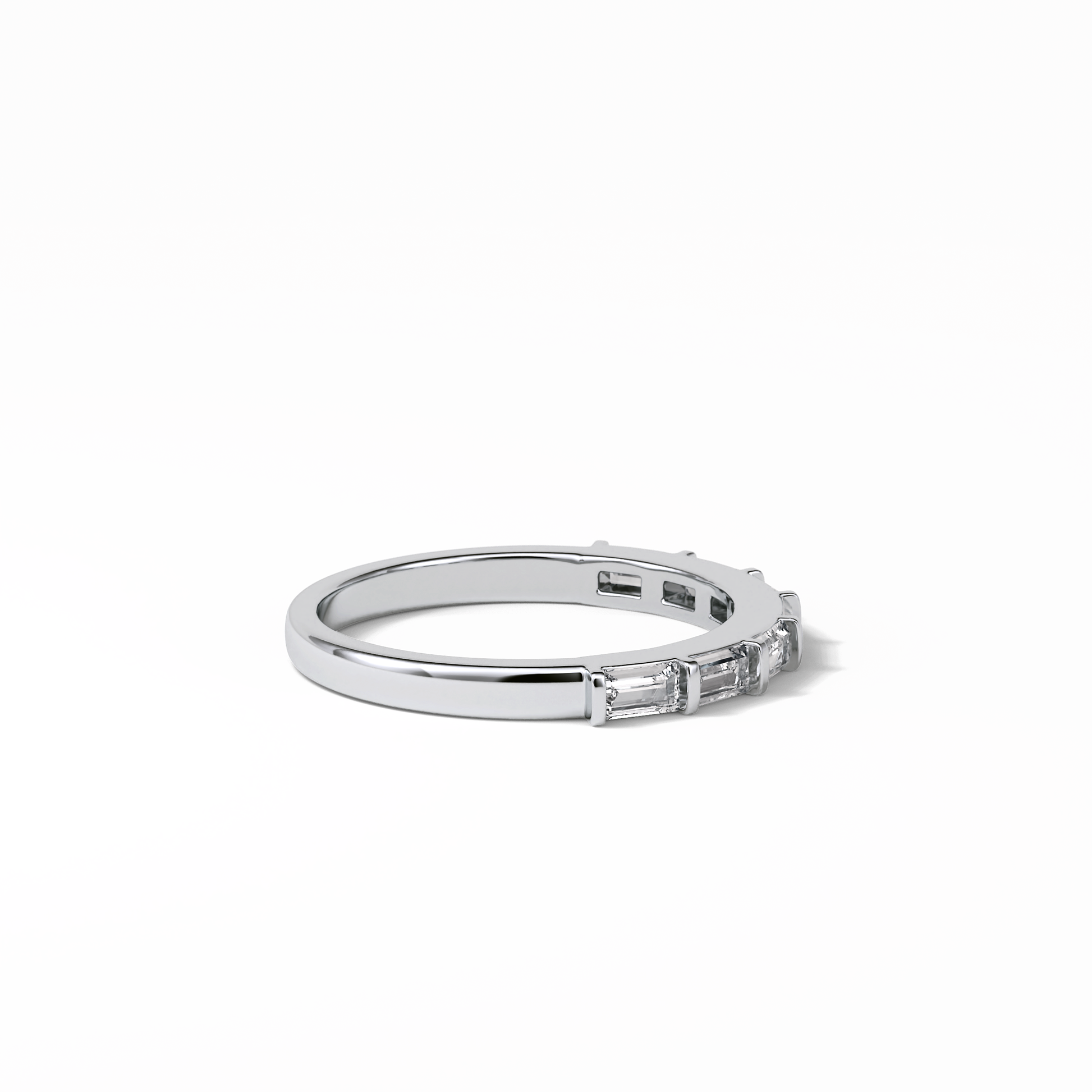 0.56 TCW Baguette Shaped Wedding Band 6
