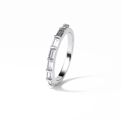 0.56 TCW Baguette Shaped Wedding Band 2