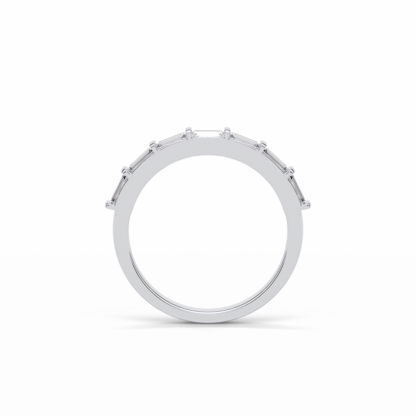 0.56 TCW Baguette Shaped Wedding Band 4