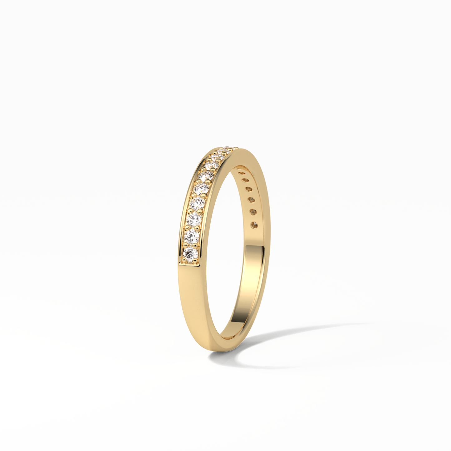 0.3 TCW Round Shaped Wedding Band 9