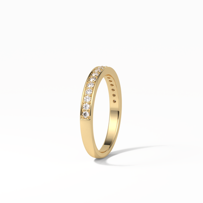 0.3 TCW Round Shaped Wedding Band 9