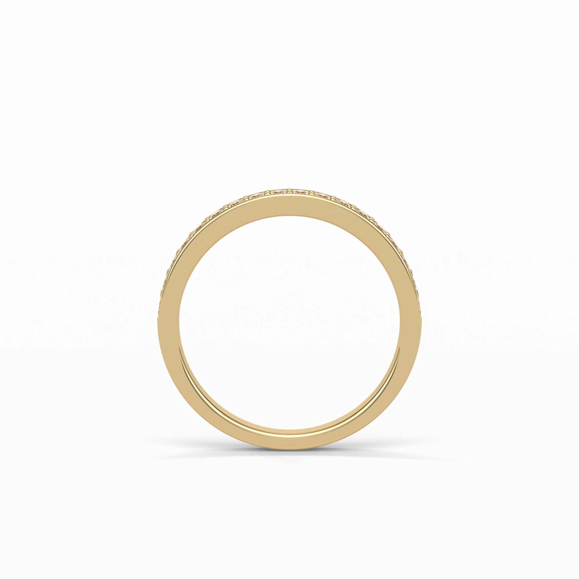 0.3 TCW Round Shaped Wedding Band 21