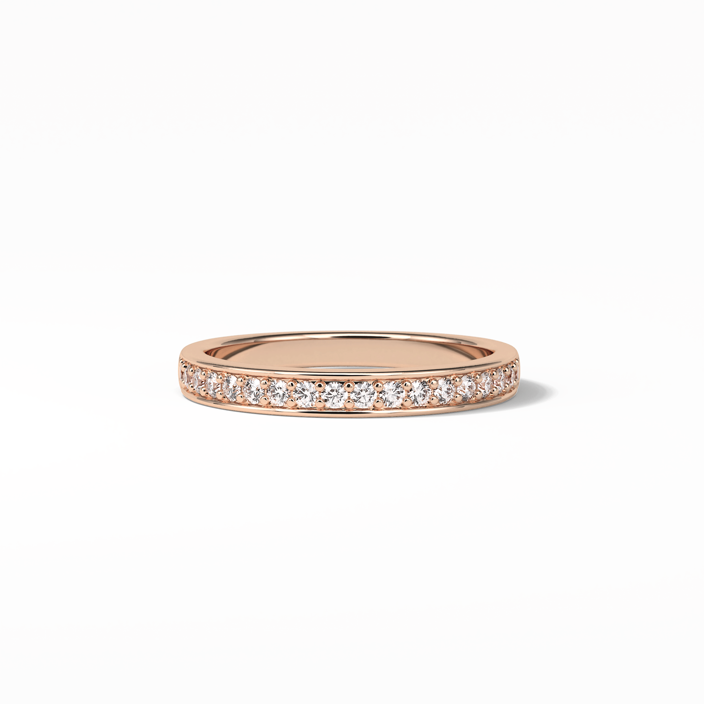 0.3 TCW Round Shaped Wedding Band 15