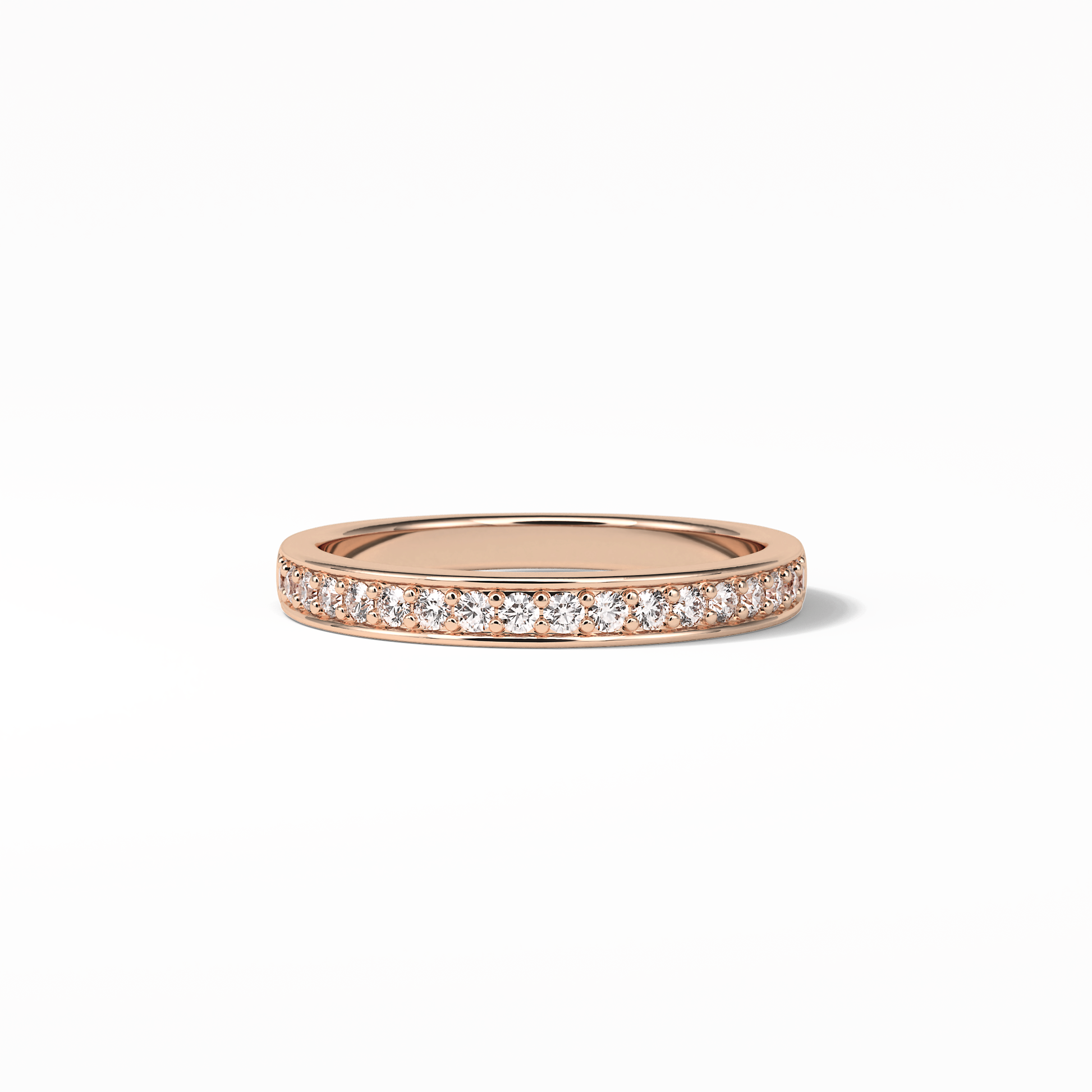 0.3 TCW Round Shaped Wedding Band 15
