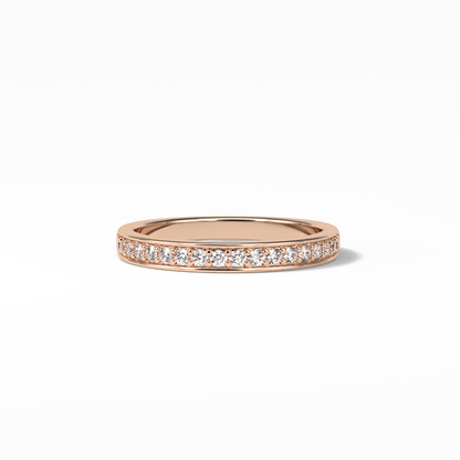 0.3 TCW Round Shaped Wedding Band 15