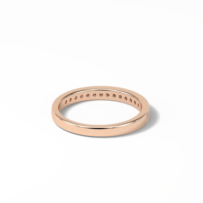 0.3 TCW Round Shaped Wedding Band 12