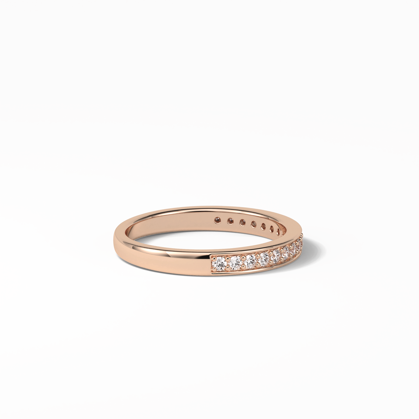 0.3 TCW Round Shaped Wedding Band 16