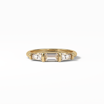 0.52 TCW Baguette Shaped Wedding Band 8