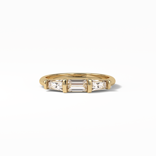 0.52 TCW Baguette Shaped Wedding Band 8