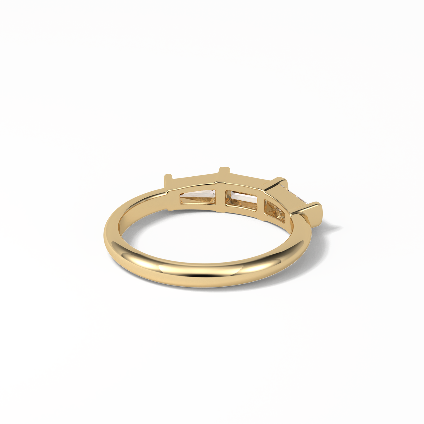 0.52 TCW Baguette Shaped Wedding Band 12