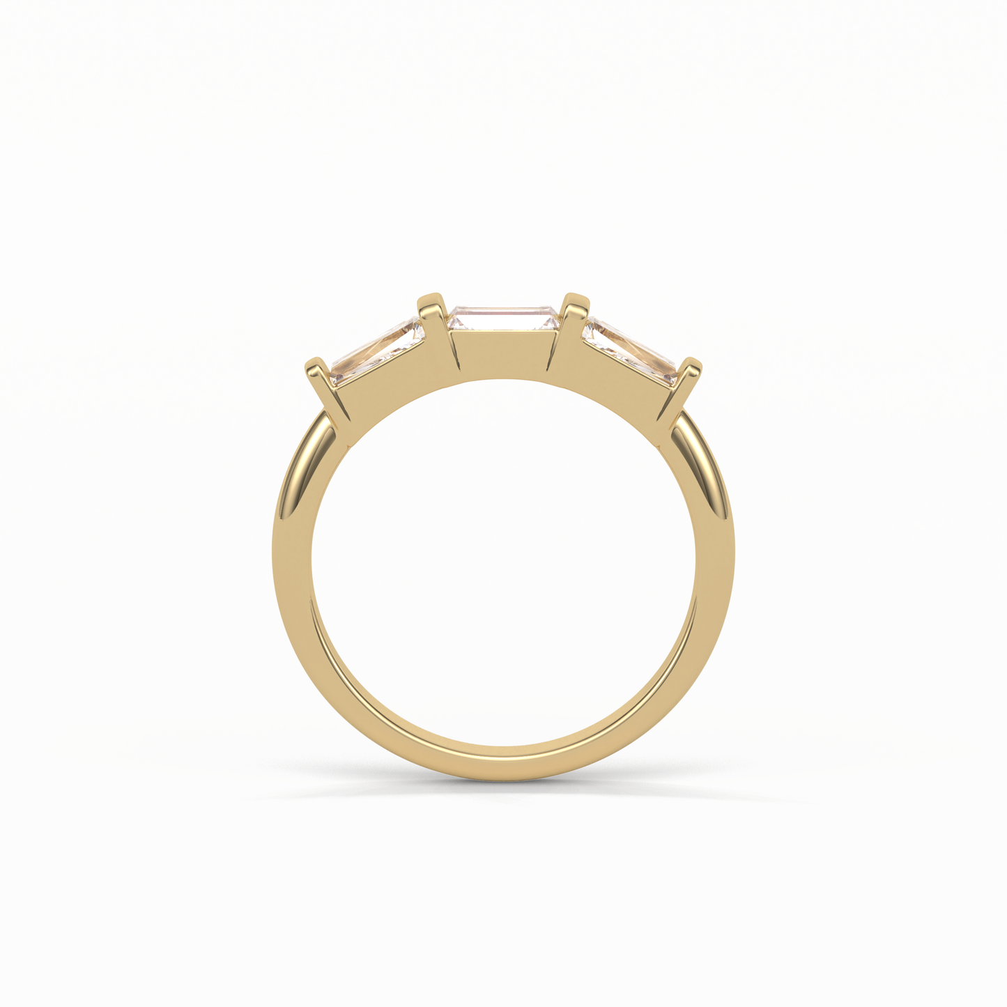 0.52 TCW Baguette Shaped Wedding Band 13