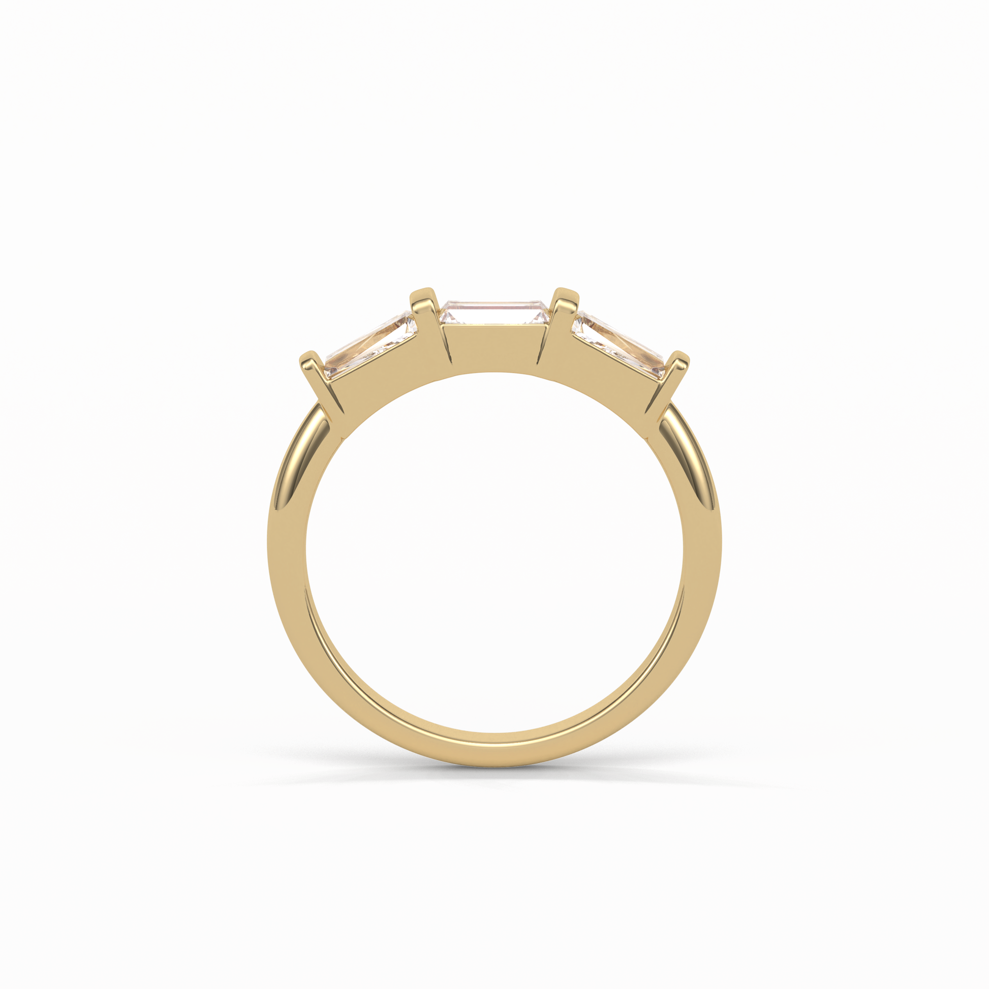 0.52 TCW Baguette Shaped Wedding Band 13