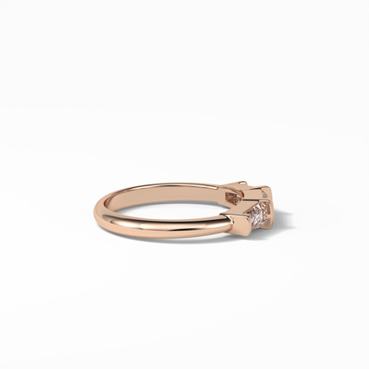 0.52 TCW Baguette Shaped Wedding Band 19