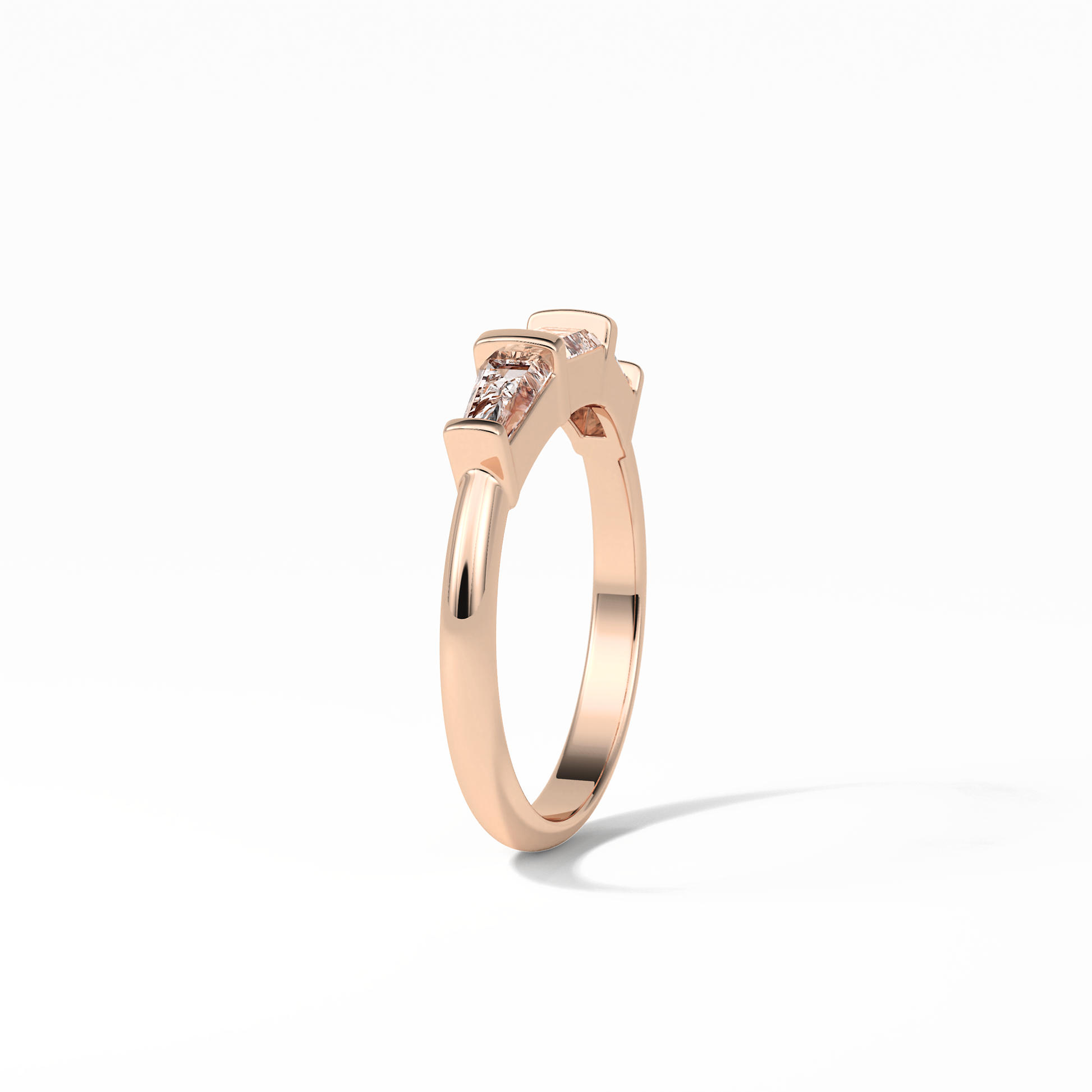 0.52 TCW Baguette Shaped Wedding Band 21
