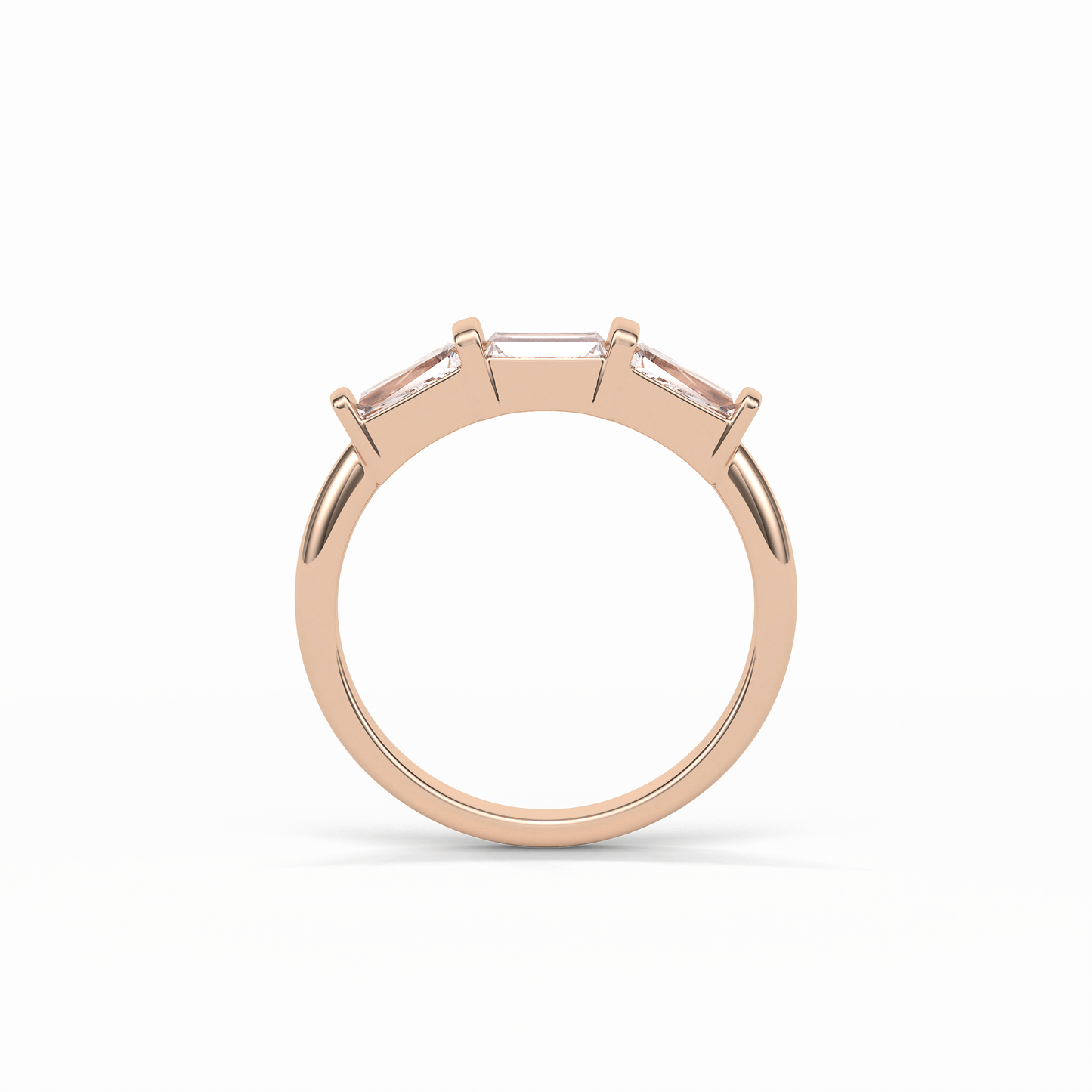 0.52 TCW Baguette Shaped Wedding Band 17