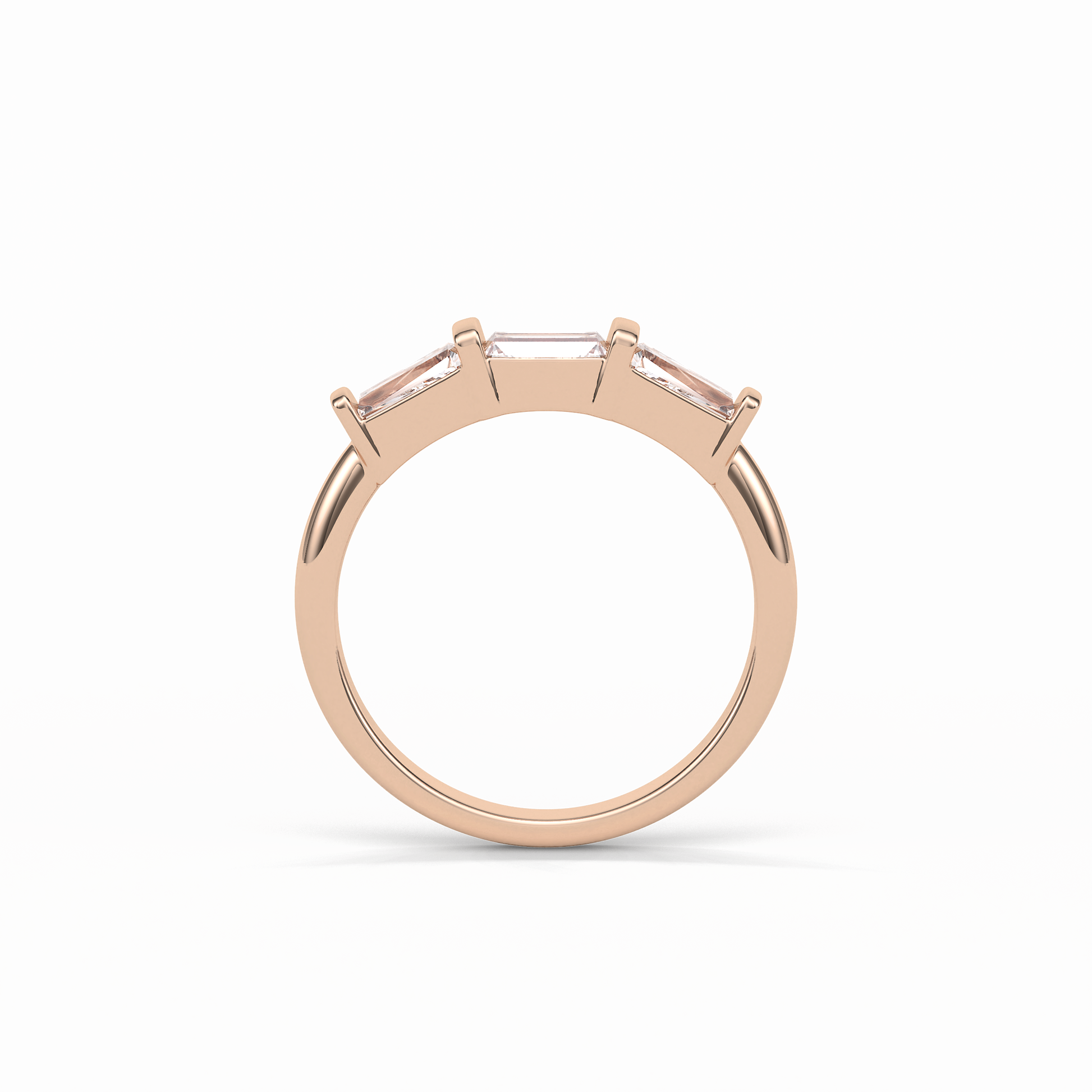 0.52 TCW Baguette Shaped Wedding Band 17