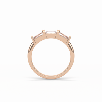 0.52 TCW Baguette Shaped Wedding Band 17