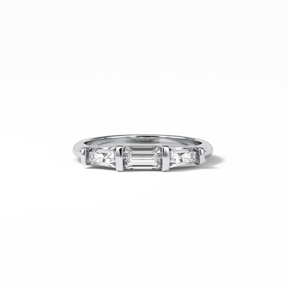 0.52 TCW Baguette Shaped Wedding Band 1