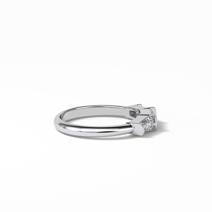 0.52 TCW Baguette Shaped Wedding Band 6