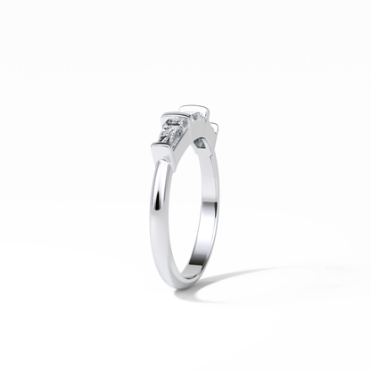 0.52 TCW Baguette Shaped Wedding Band 2