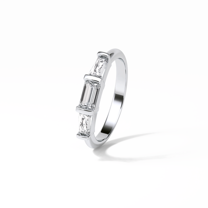 0.52 TCW Baguette Shaped Wedding Band 3