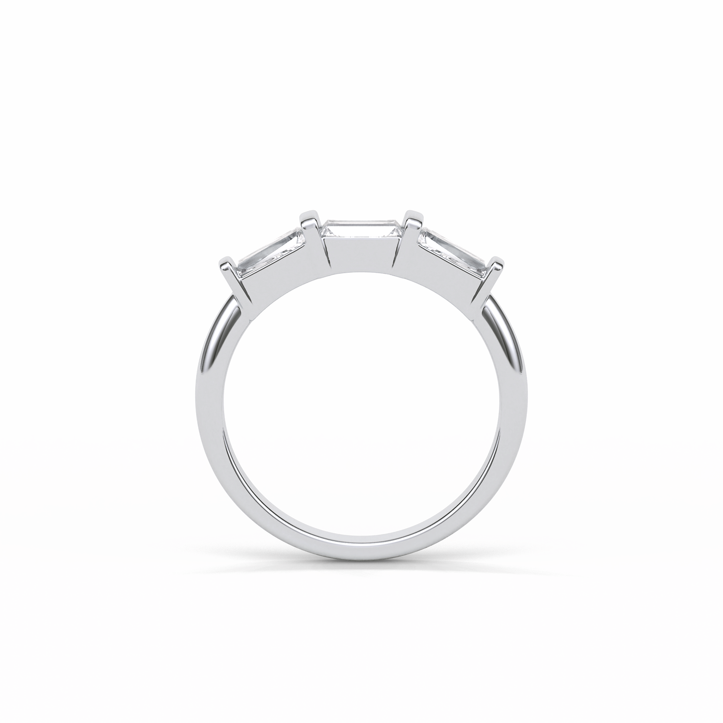 0.52 TCW Baguette Shaped Wedding Band 4